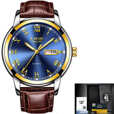 LIGÉ® Men's Quartz Leather Watch